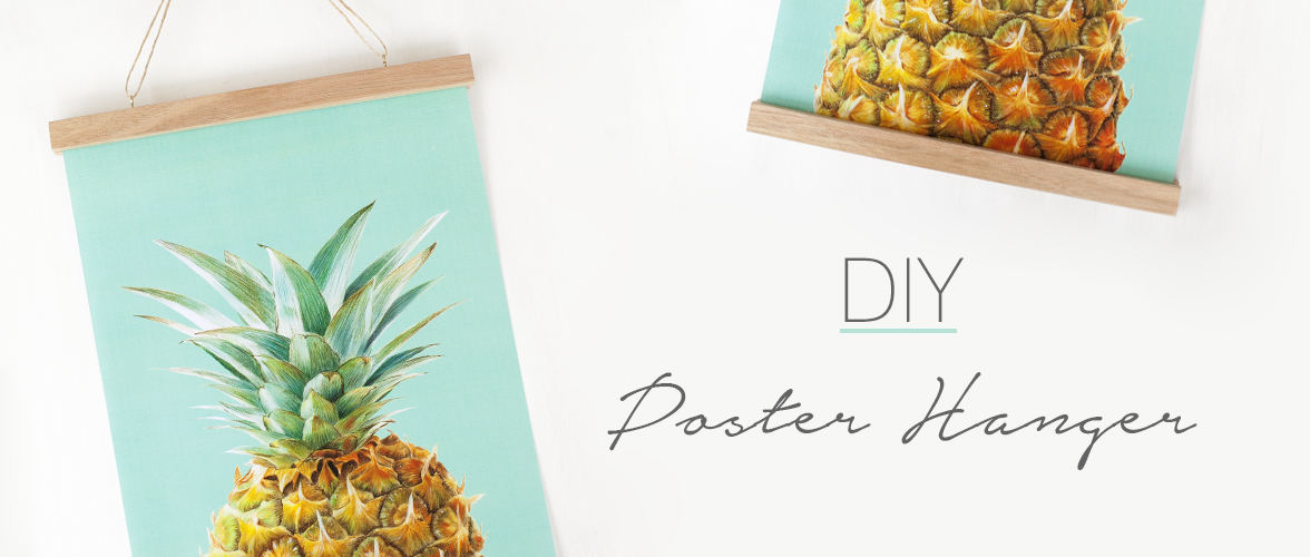 DIY Poster Hanger - Crafted